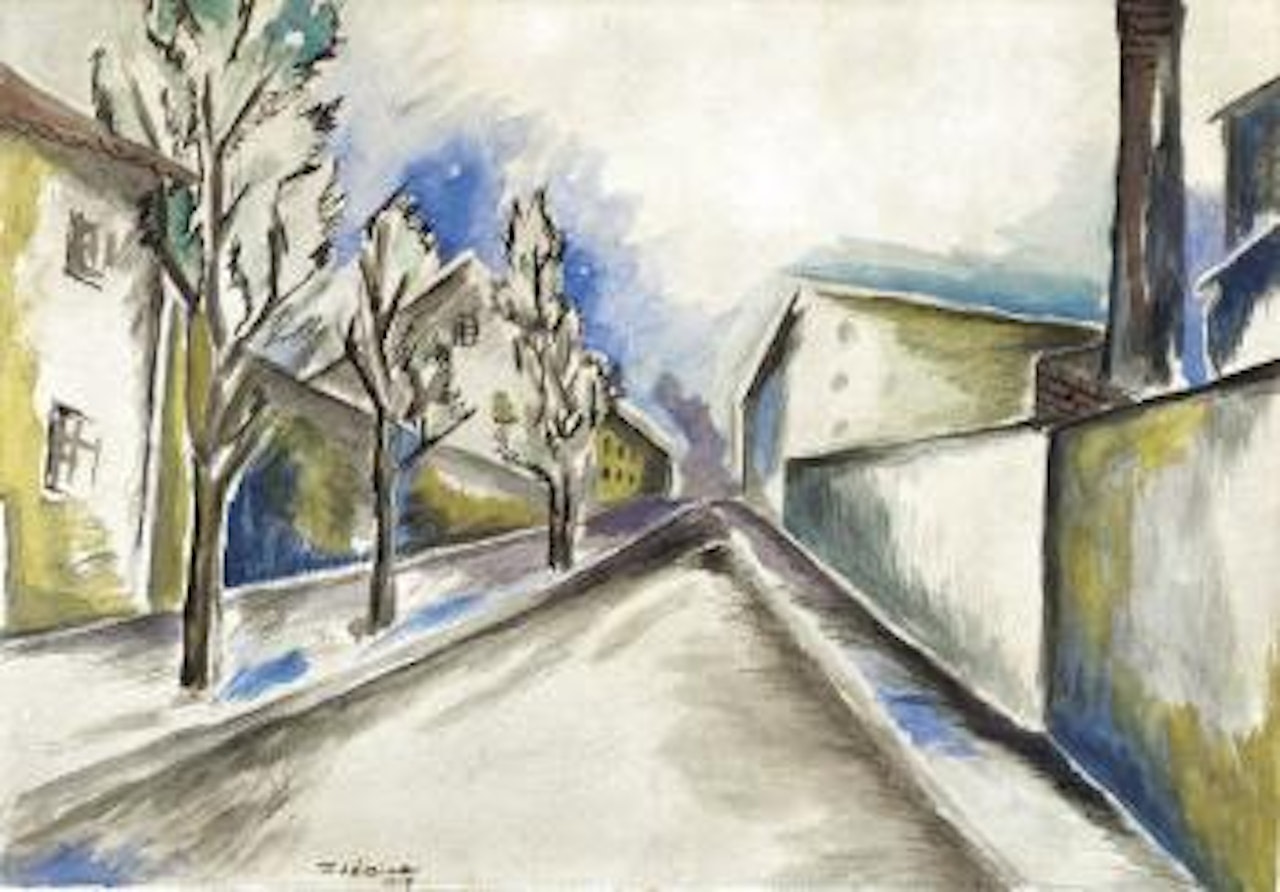 Une rue à Paris by Ossip Zadkine