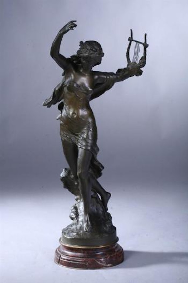 Woman with Lyre by Mathurin Moreau