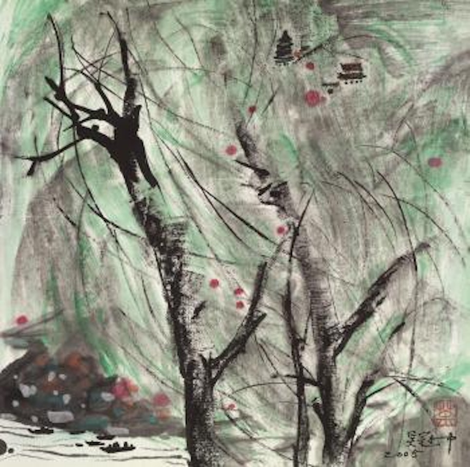 Green willows by Wu Guanzhong