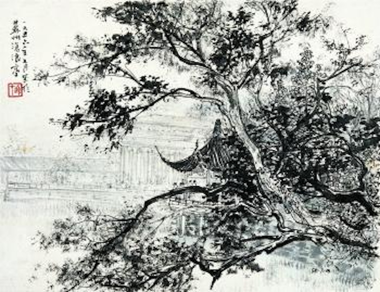 Cangland Pavilion in Suzhou by Li Xiongcai