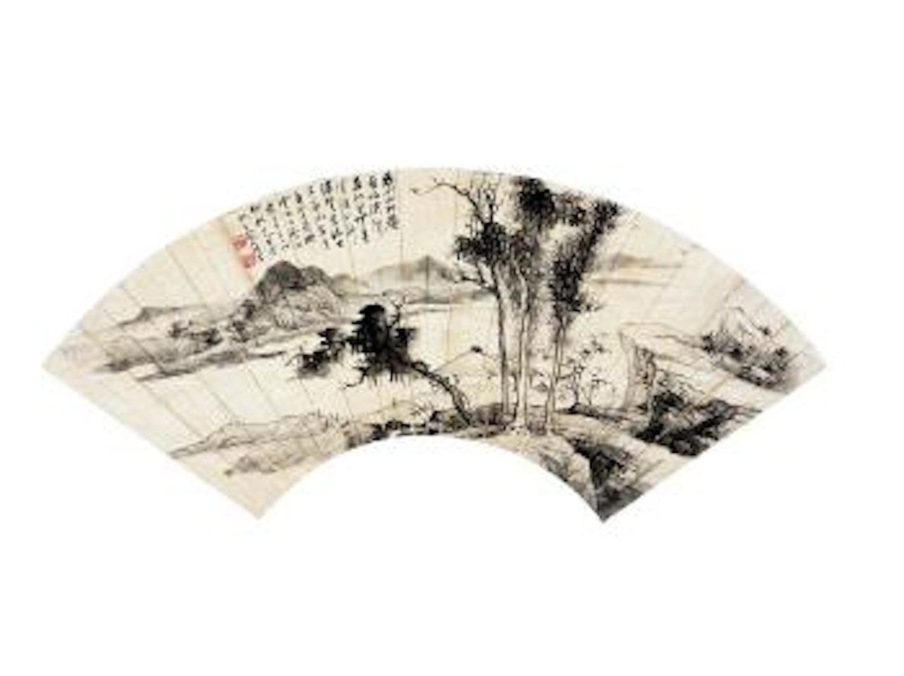 Scenery beside the river by Zhang Shiyuan