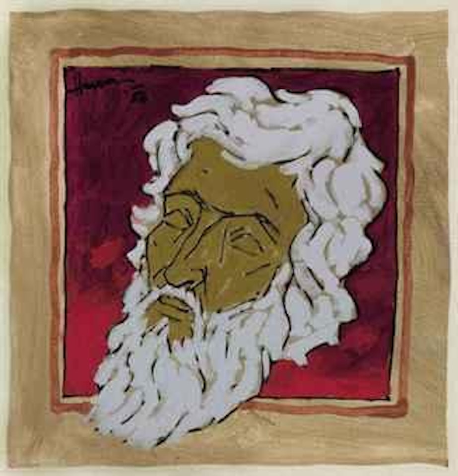 Untitled (Self Portrait) by M.F. Husain