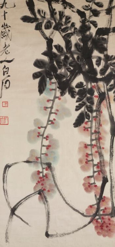 Wisteria by Qi Baishi