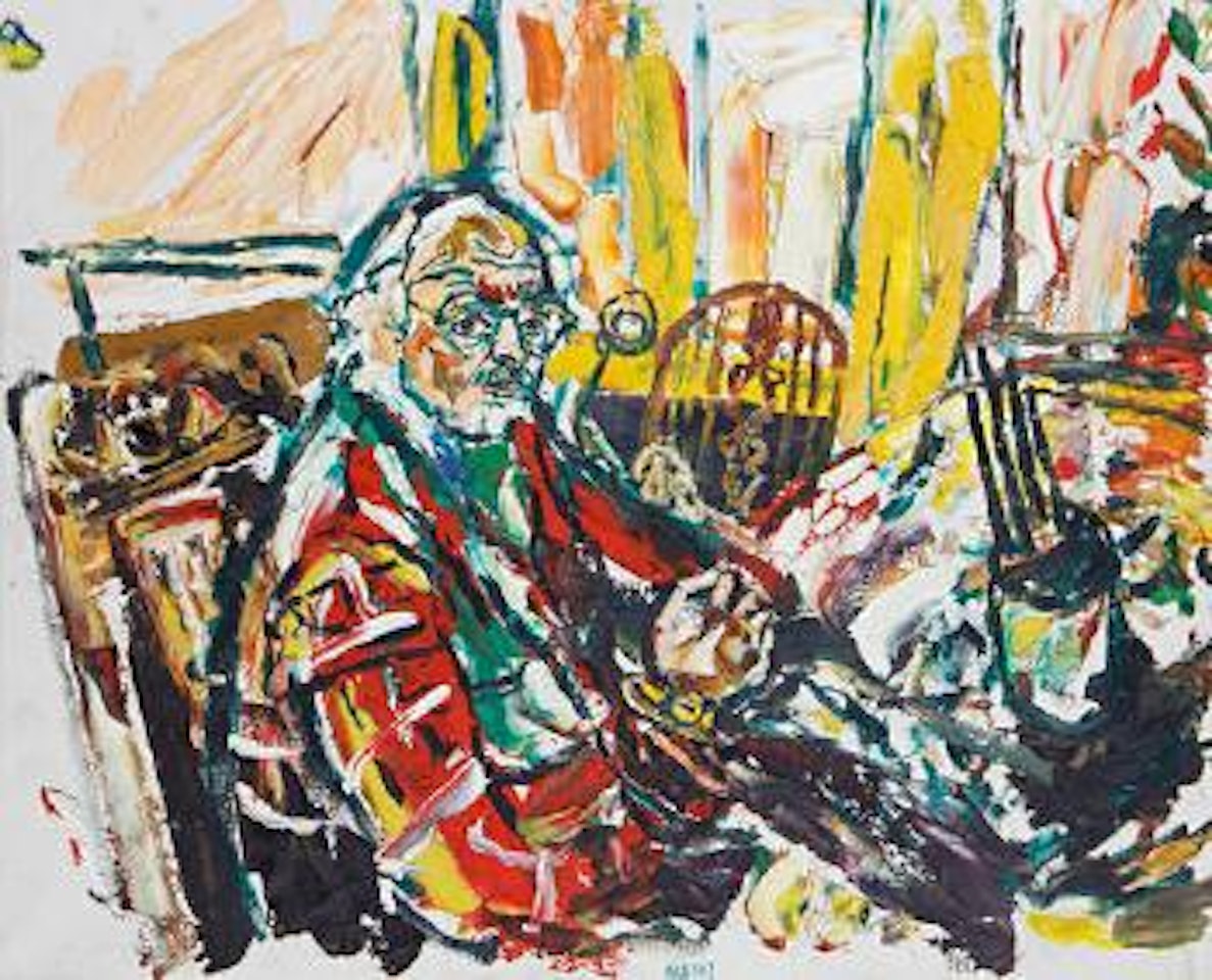 Self portrait by John Bratby