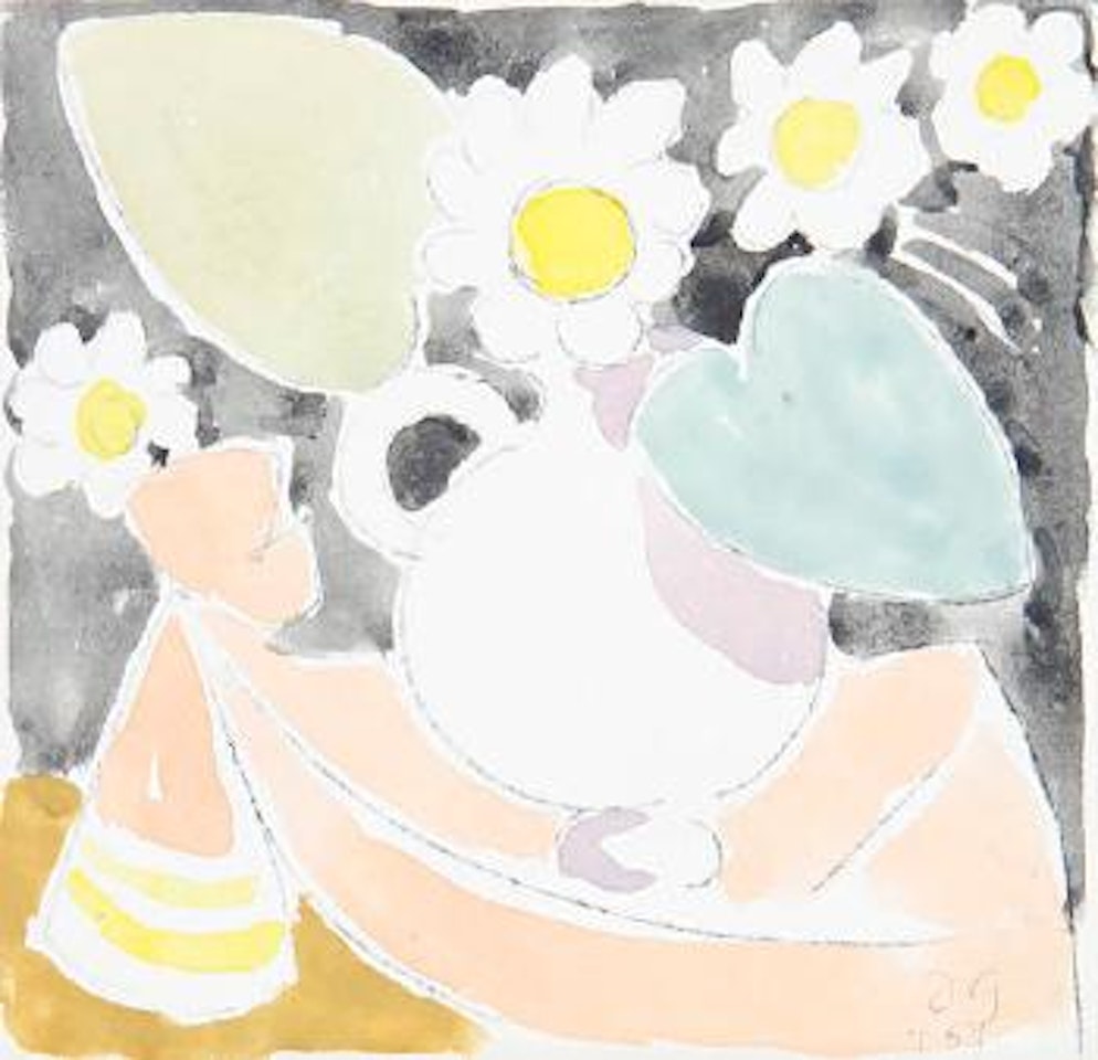 Still life with daisies in a jug by Duncan Grant