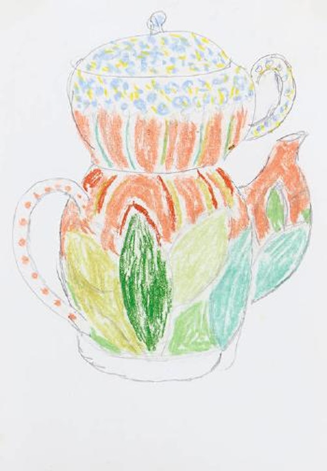 Design for coffee pot for Derry Moore and Liza Lloyd by Duncan Grant