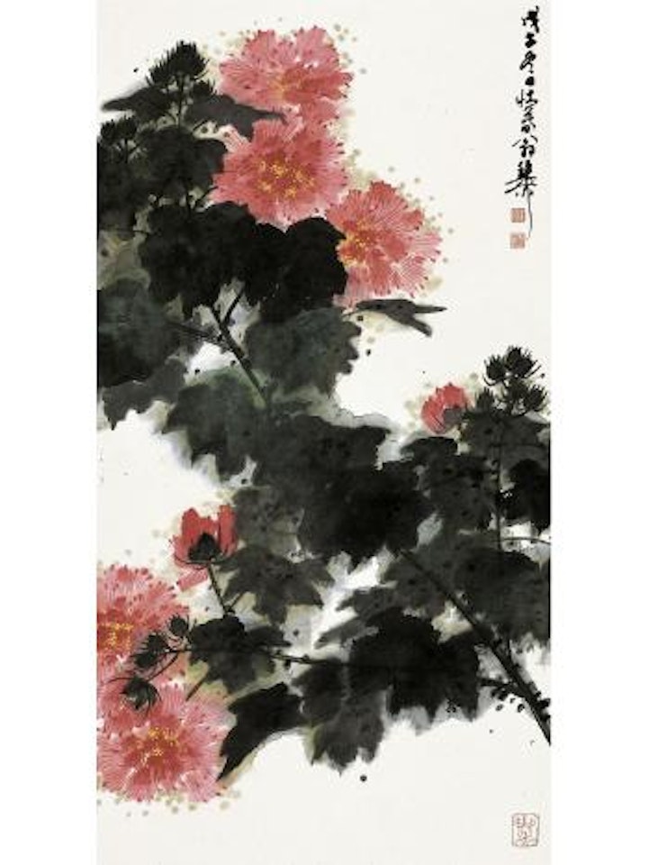 Cotton roses by Xie Zhiliu
