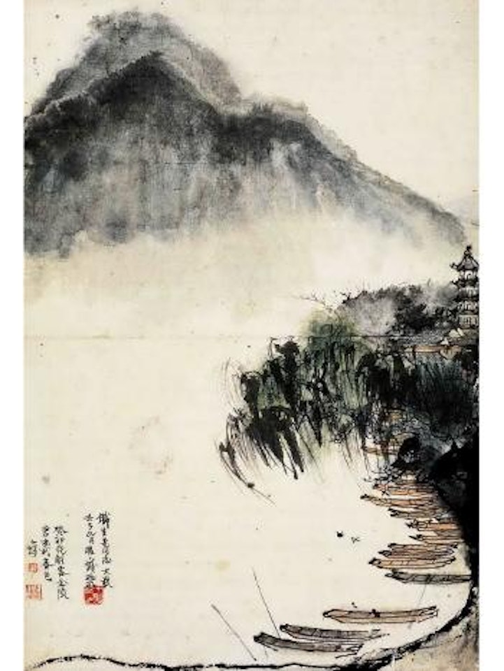 Spring scenery in Xuanwu Lake by Cheng Shifa