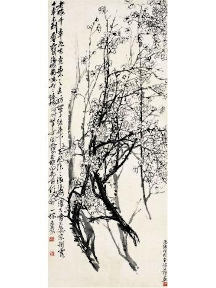 Plum blossoms by Wu Changshuo