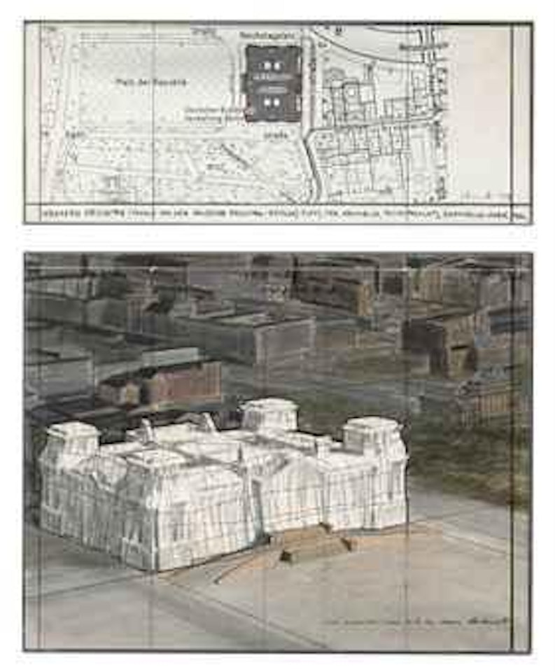 Wrapped Reichstag (Project for Berlin) by Christo