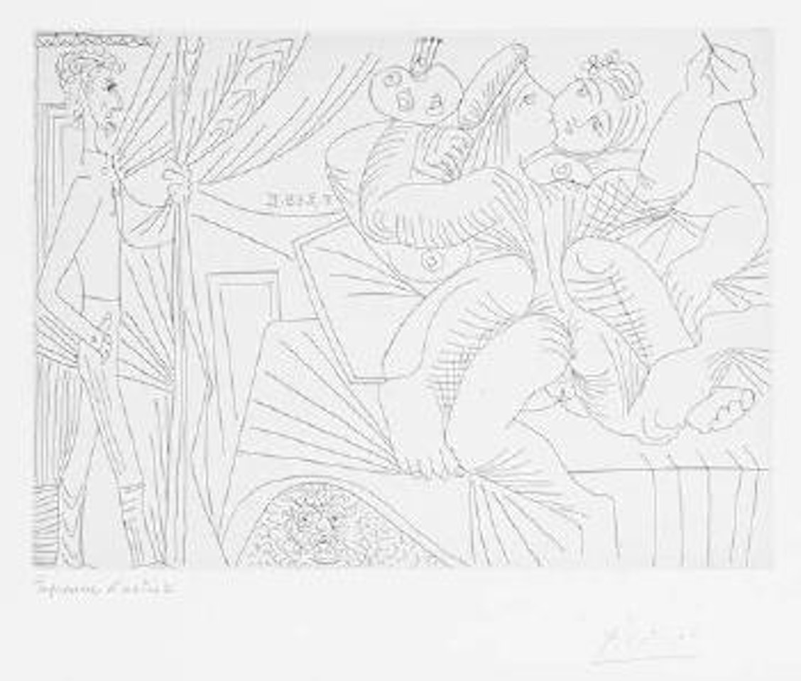 Raphaël et la Fornarina XXII, from Séries 347 by Pablo Picasso