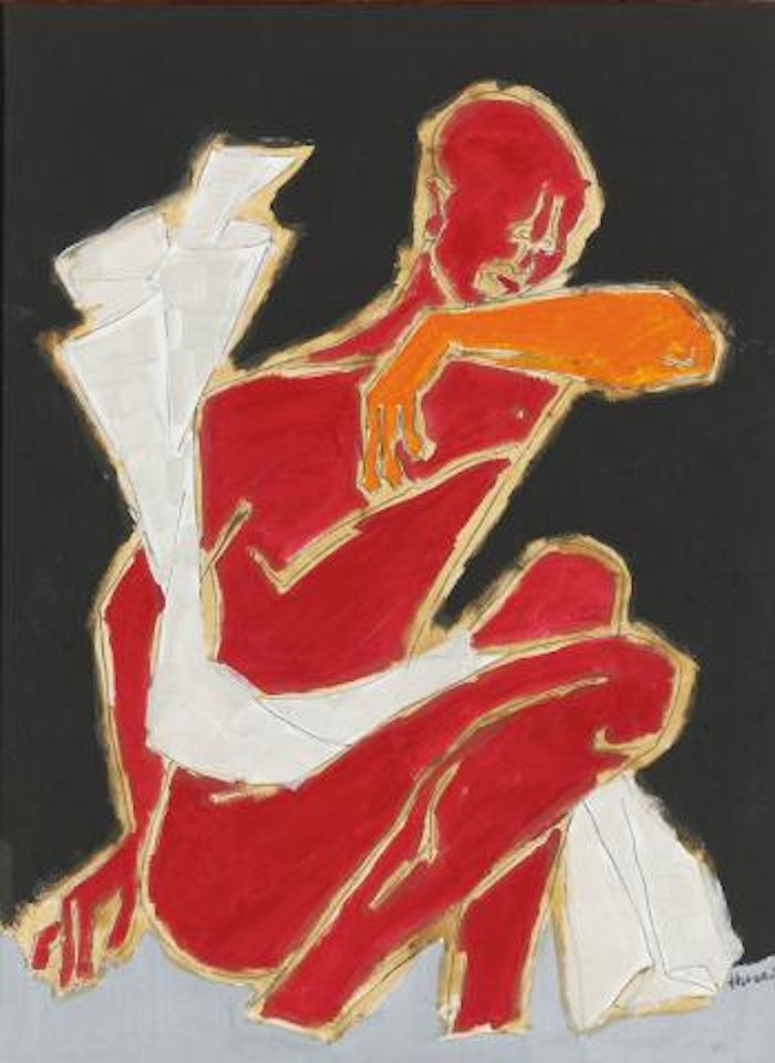 African Man by M.F. Husain
