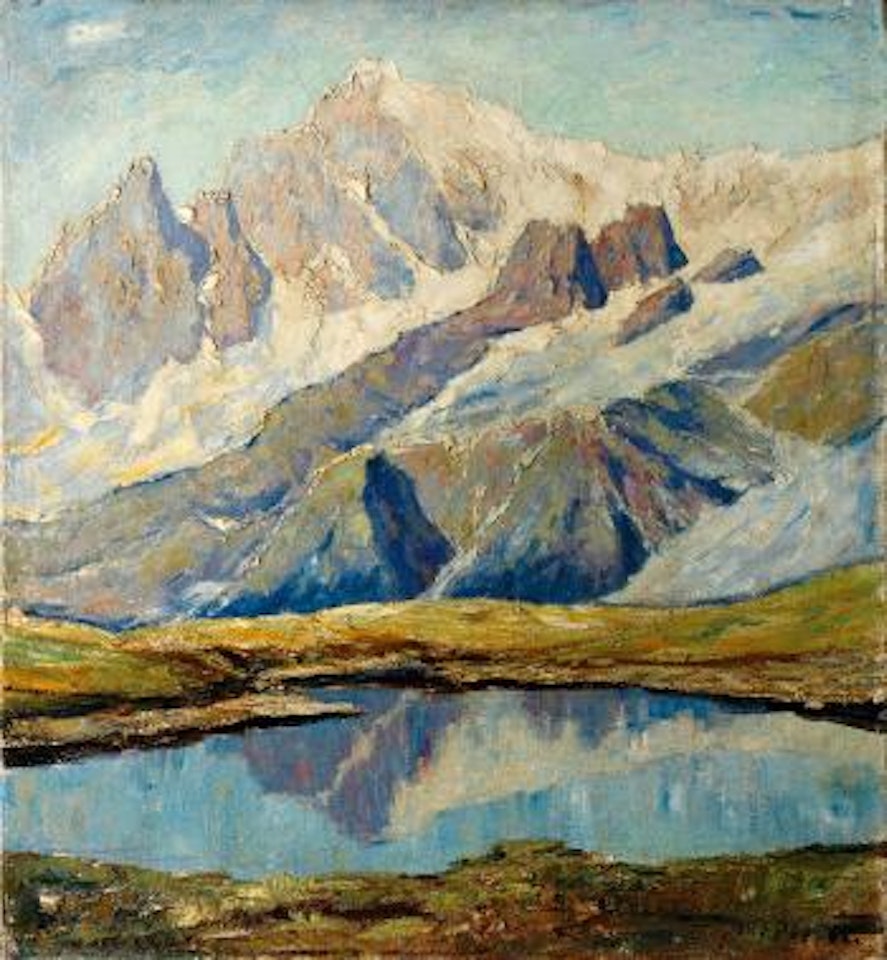 Bergeinsamkeit Montblanc by Otto Pippel