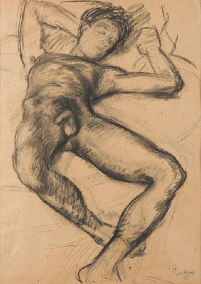 Paul reclining by Duncan Grant