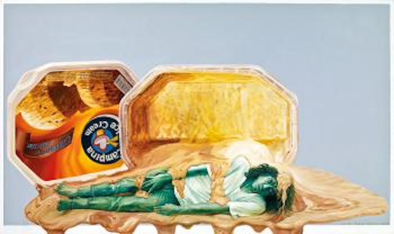 Cinnamon rasin and ice cream by Budi Kustarto