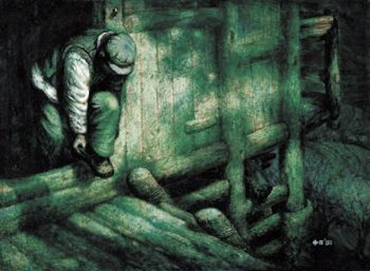 A farmer in early spring by Luo Zhongli