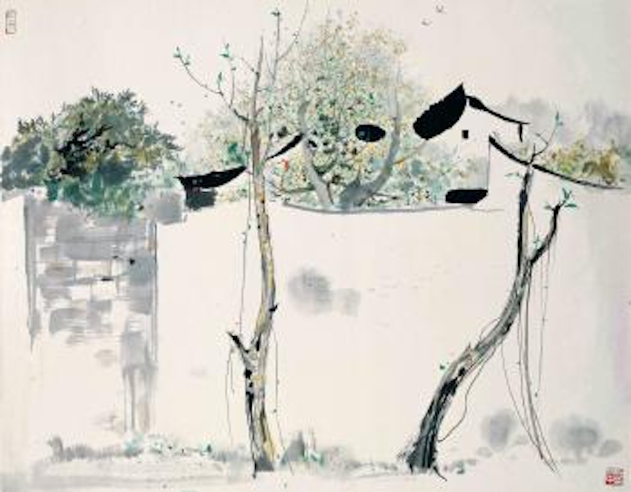 Mansion in Jiangnan by Wu Guanzhong