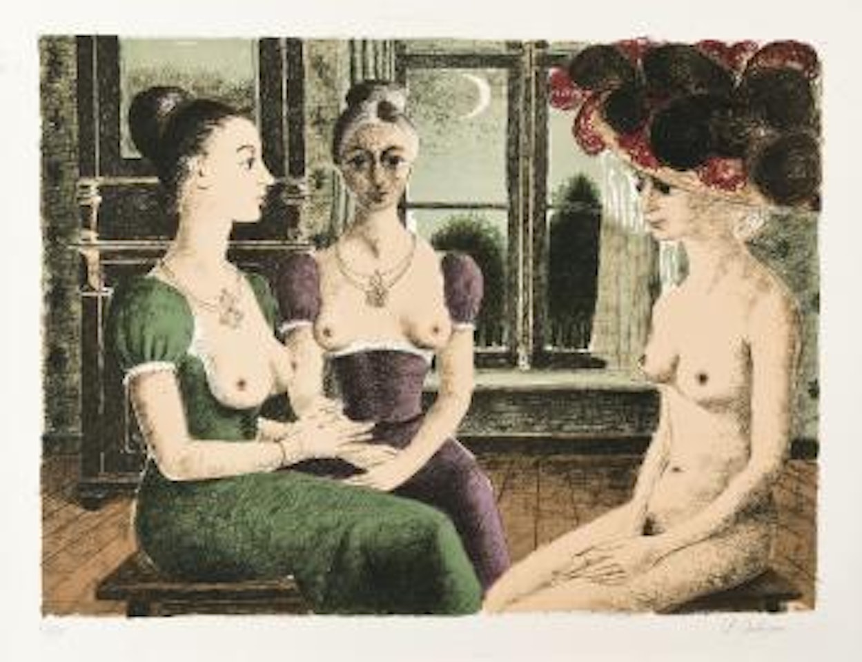 La fenêtre by Paul Delvaux