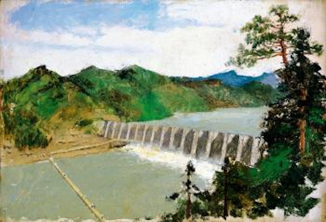 Resevoir of Fouzi hill by Wu Zuoren