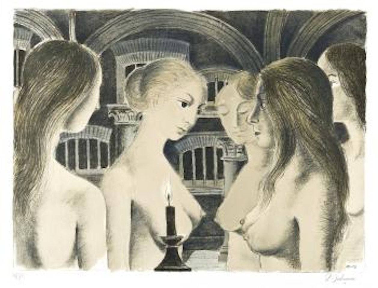 La voûte by Paul Delvaux