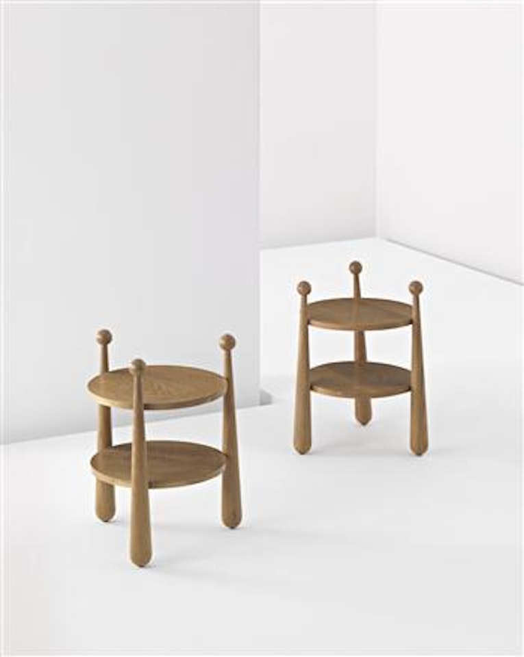 Pair of Quilles side tables by Jean Royere