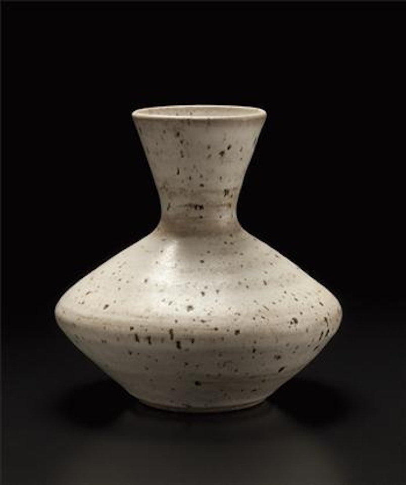 Small angled vase by Lucie Rie