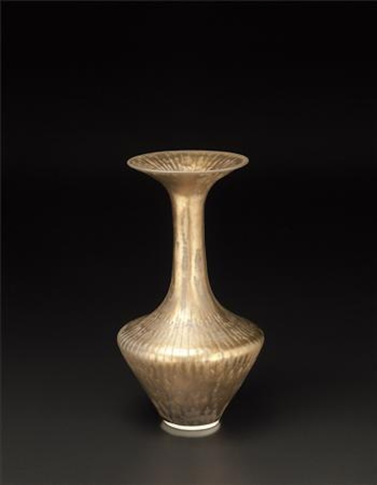 Vase with flaring lip by Lucie Rie