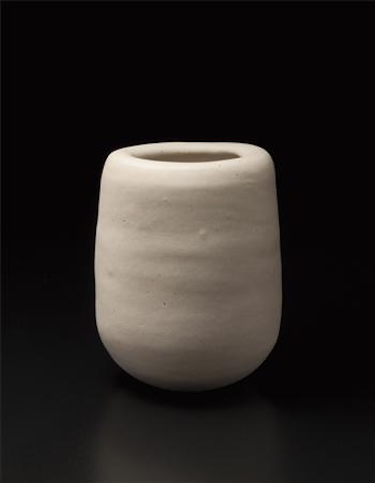 Small oval pot by Lucie Rie