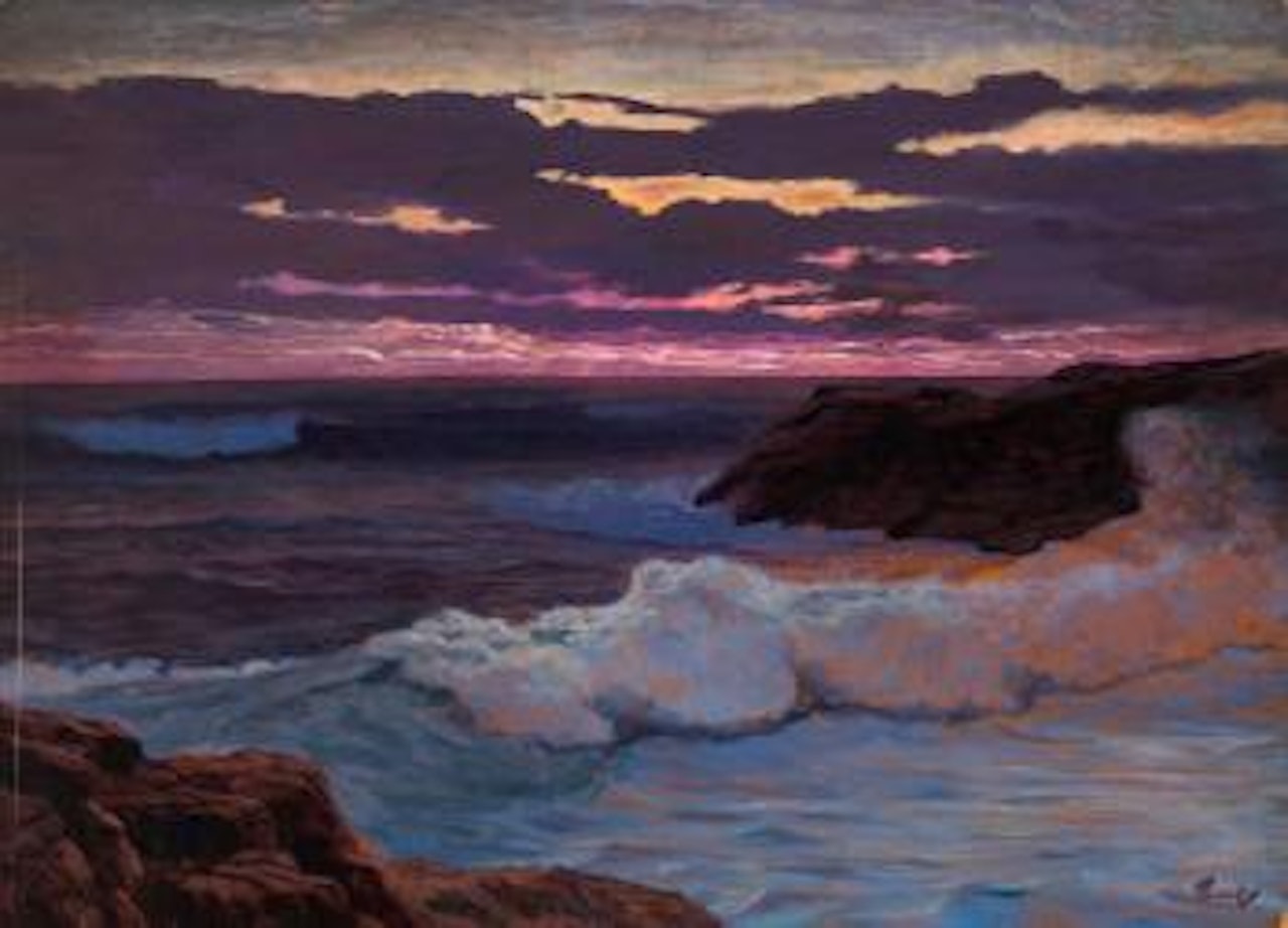Sea at sunset by Frederick Judd Waugh
