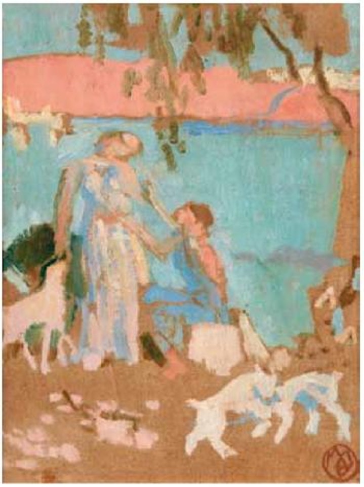 Orphée rencontre la bergere Eurydice by Maurice Denis