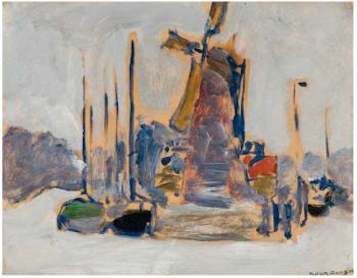Bateaux à quai by Kees van Dongen