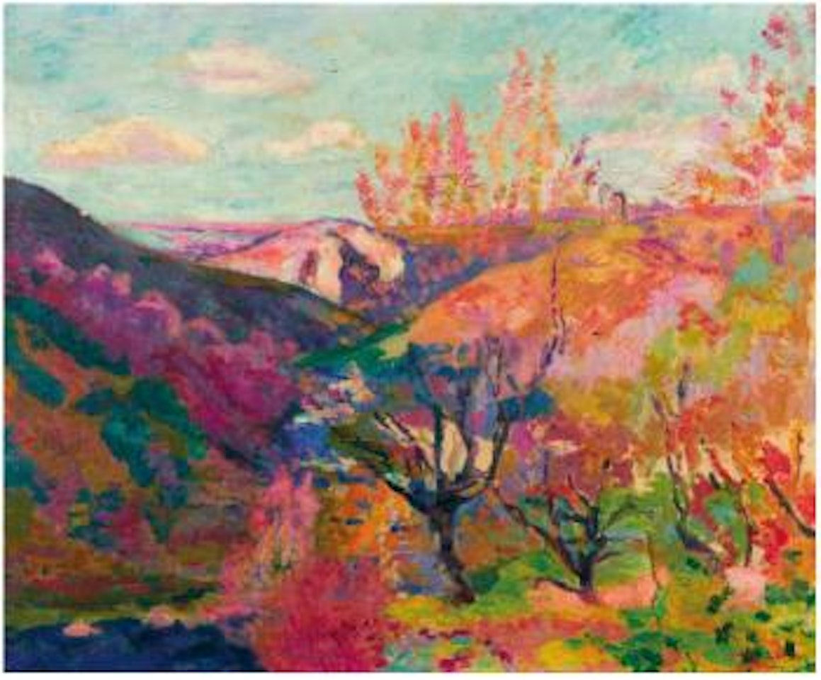 Vallée de la Sedelle, Crozant, soleil soir by Armand Guillaumin
