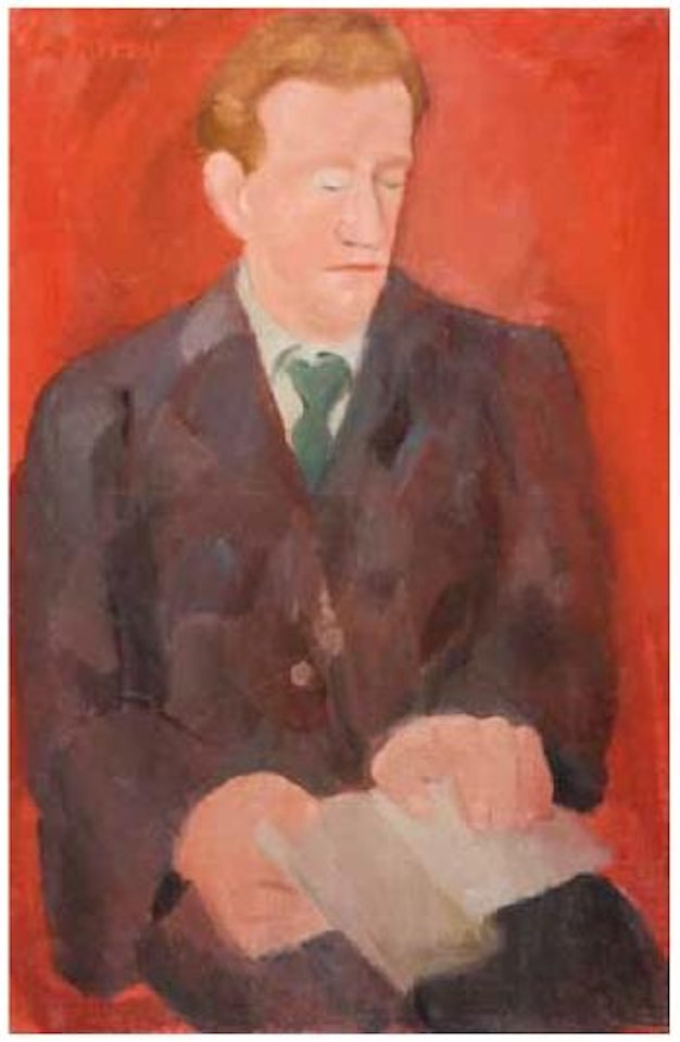 Portrait d'homme au livre by André Lanskoy