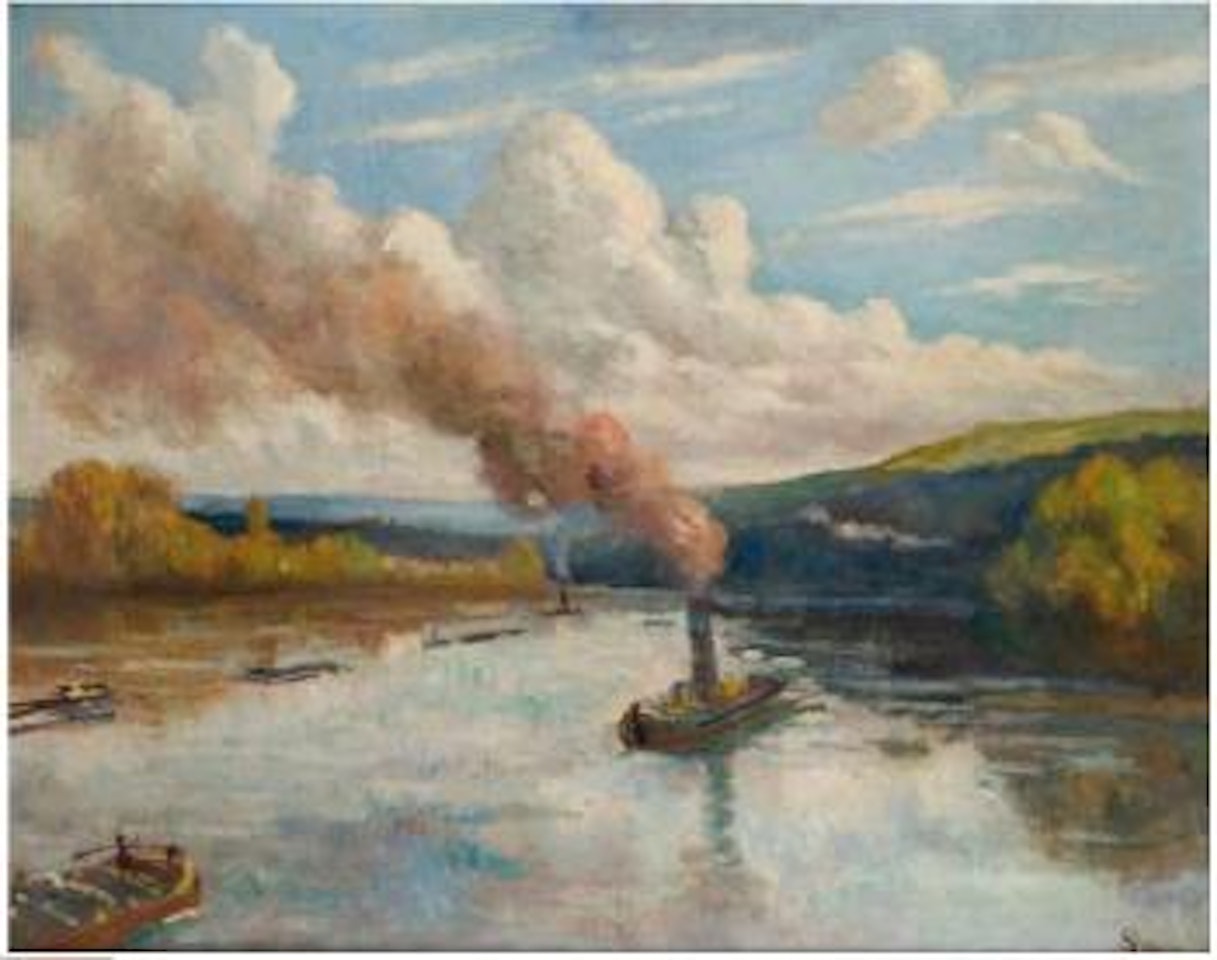 Rolleboise, la Seine by Maximilien Luce