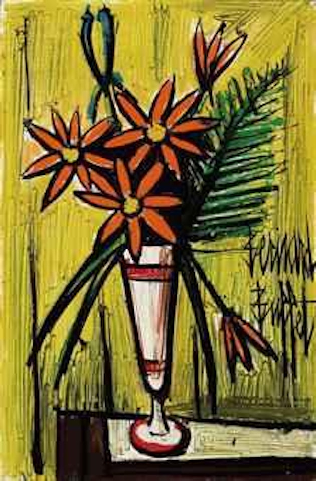 Bouquet dans un Mazagran by Bernard Buffet