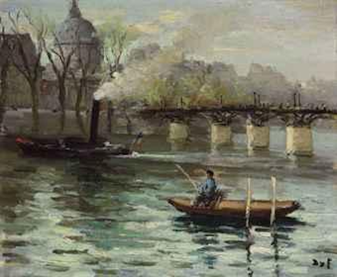 La Seine à Paris (Pont des Arts devant l'institut de France) by Marcel Dyf