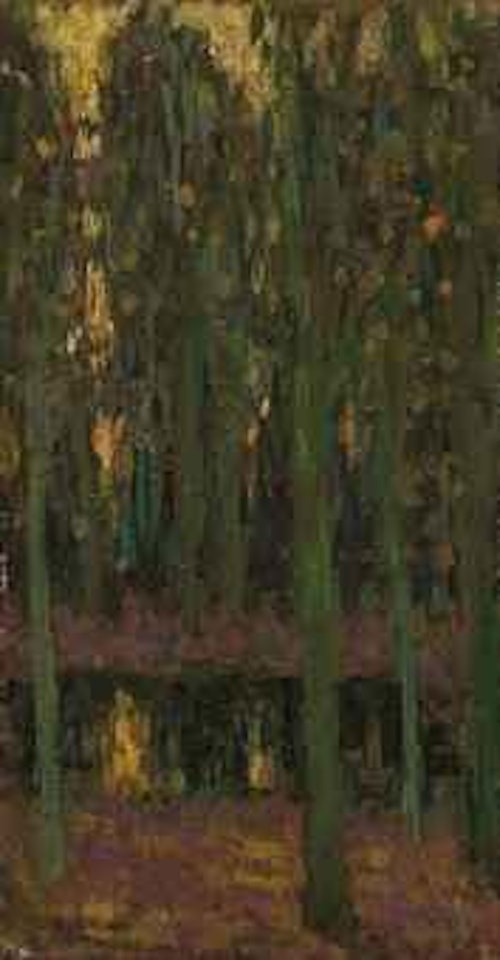 Le Bassin carré--Parc de Trianon à Versailles by Henri Le Sidaner