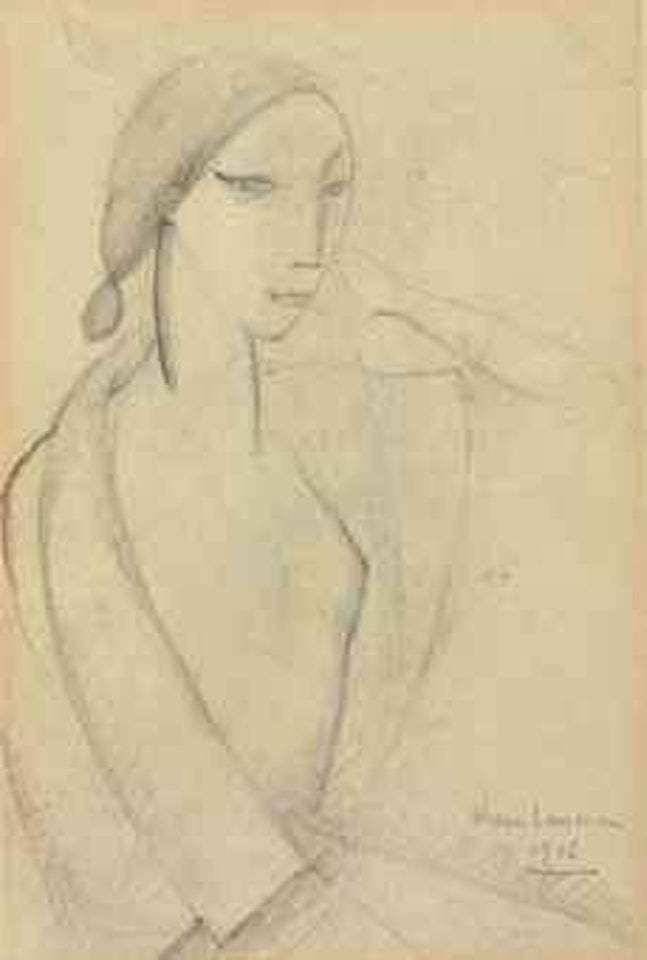 Jeune femme assise by Marie Laurencin