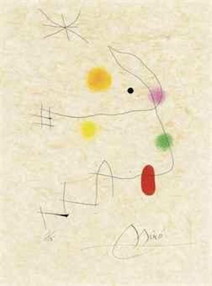 One plate, from El Innocente (Dupin 686) by Joan Miró
