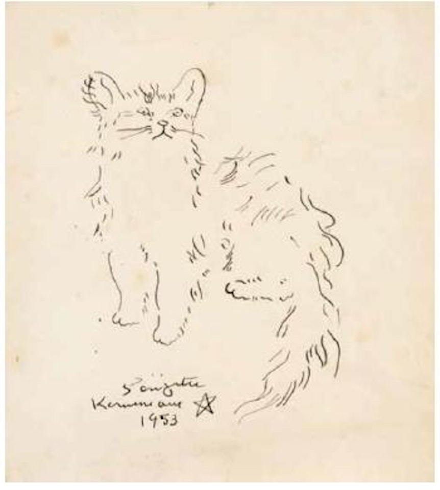 Le chat by Leonard Tsuguharu Foujita