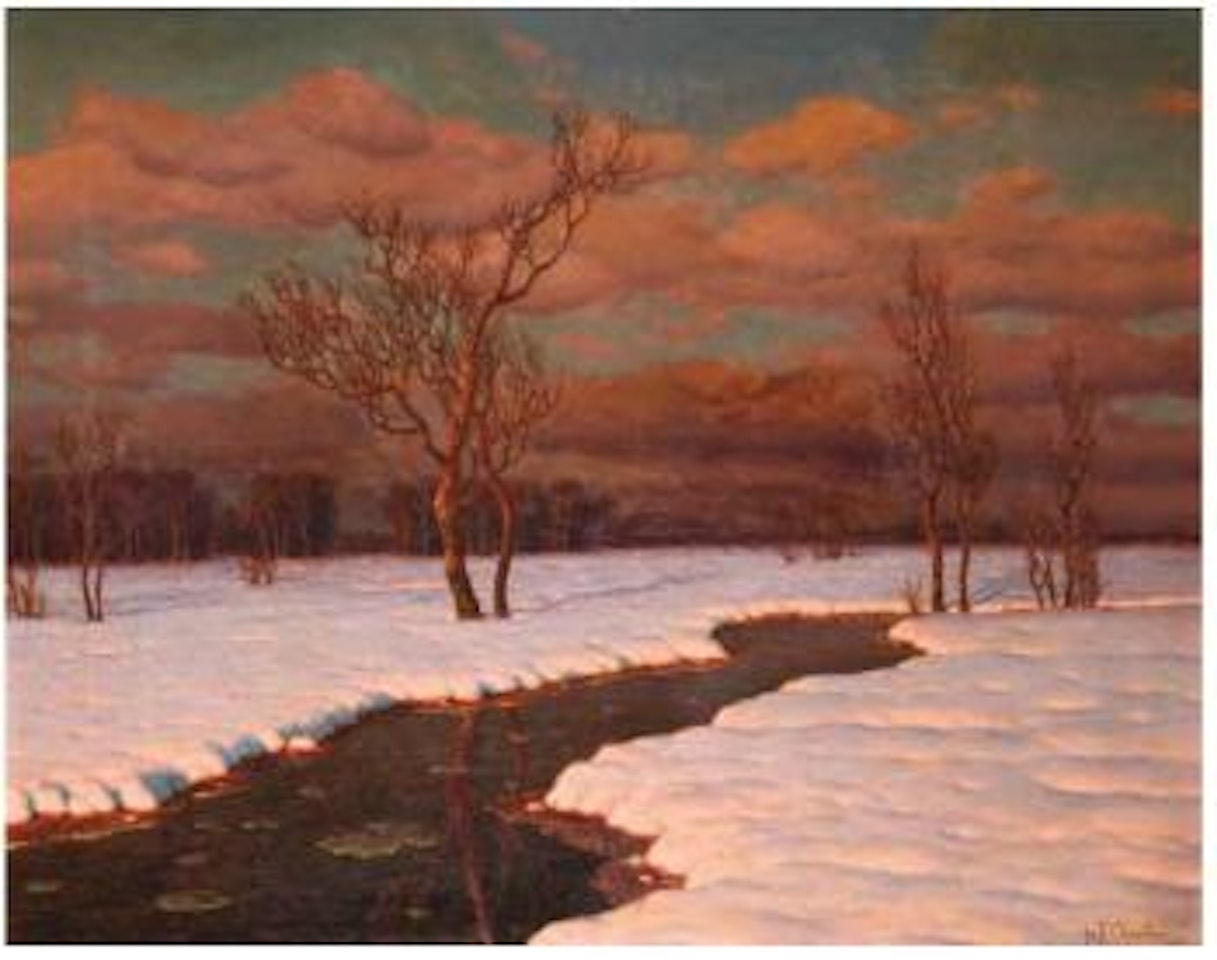 Paysage hivernal by Ivan Fedorovich Choultse