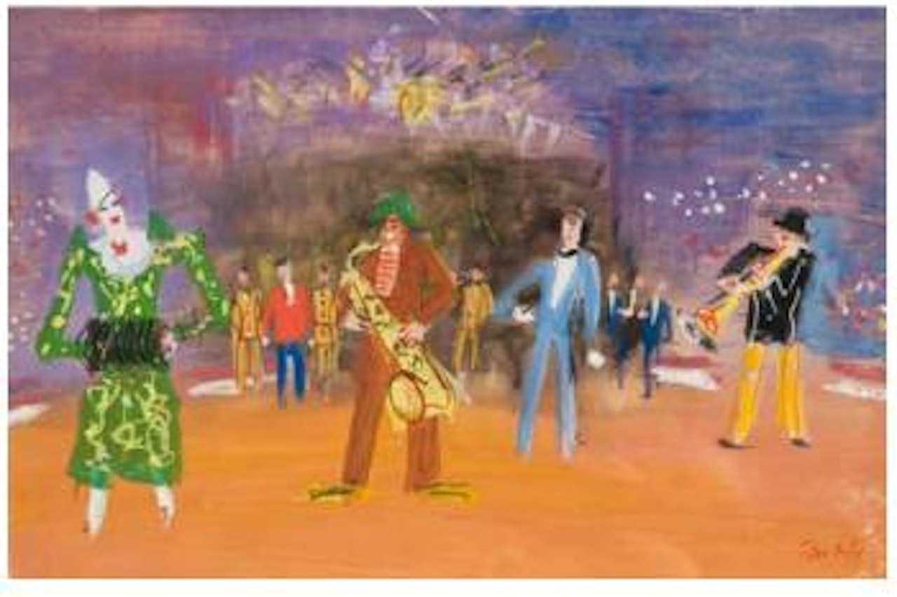 Trio de clowns musiciens by Jean Dufy