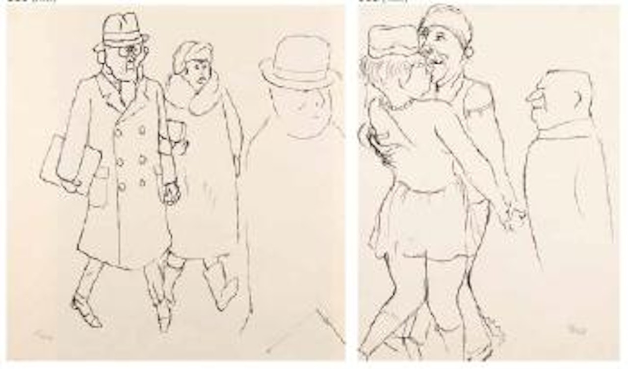 Scène de rue à Berlin by George Grosz