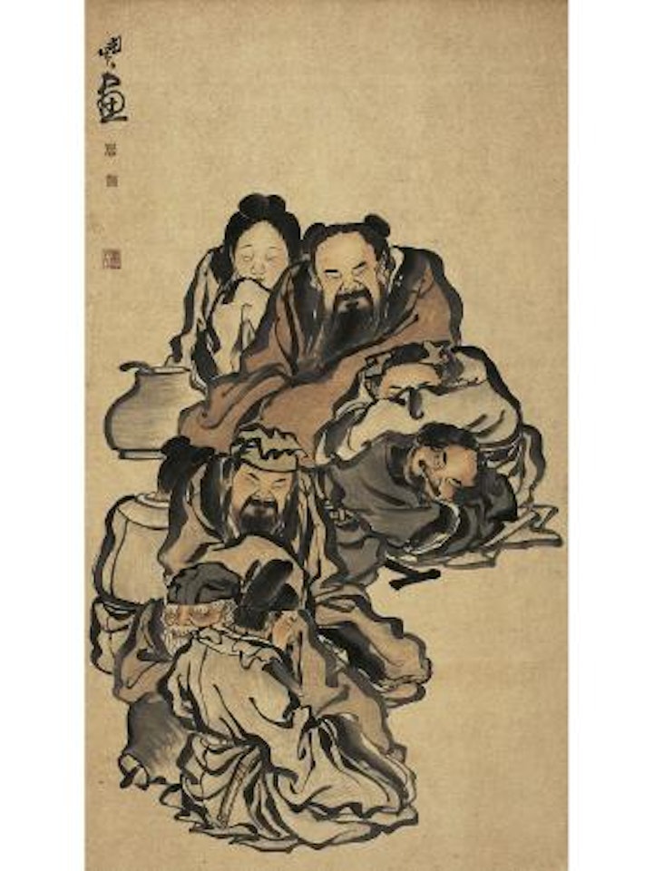 Eight drunk immortals by Min Zhen