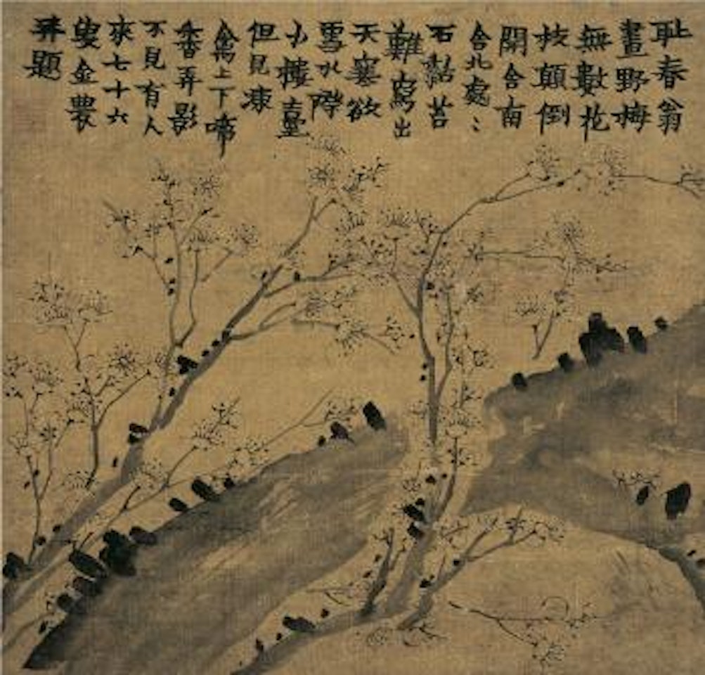 Plum blossoms by Jin Nong