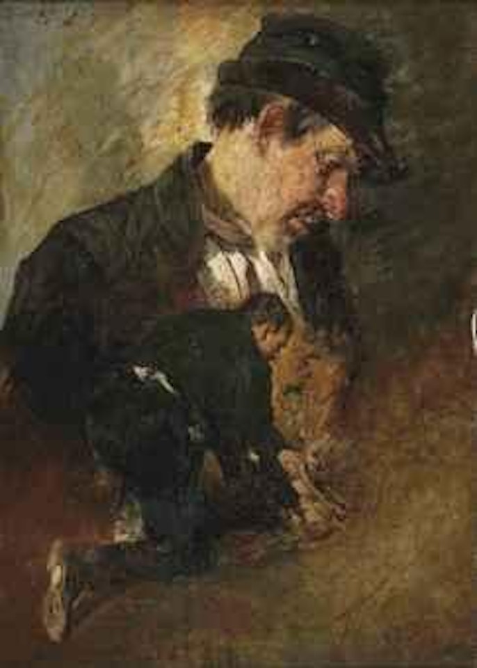 Study of a farmer by Heinrich von Zugel
