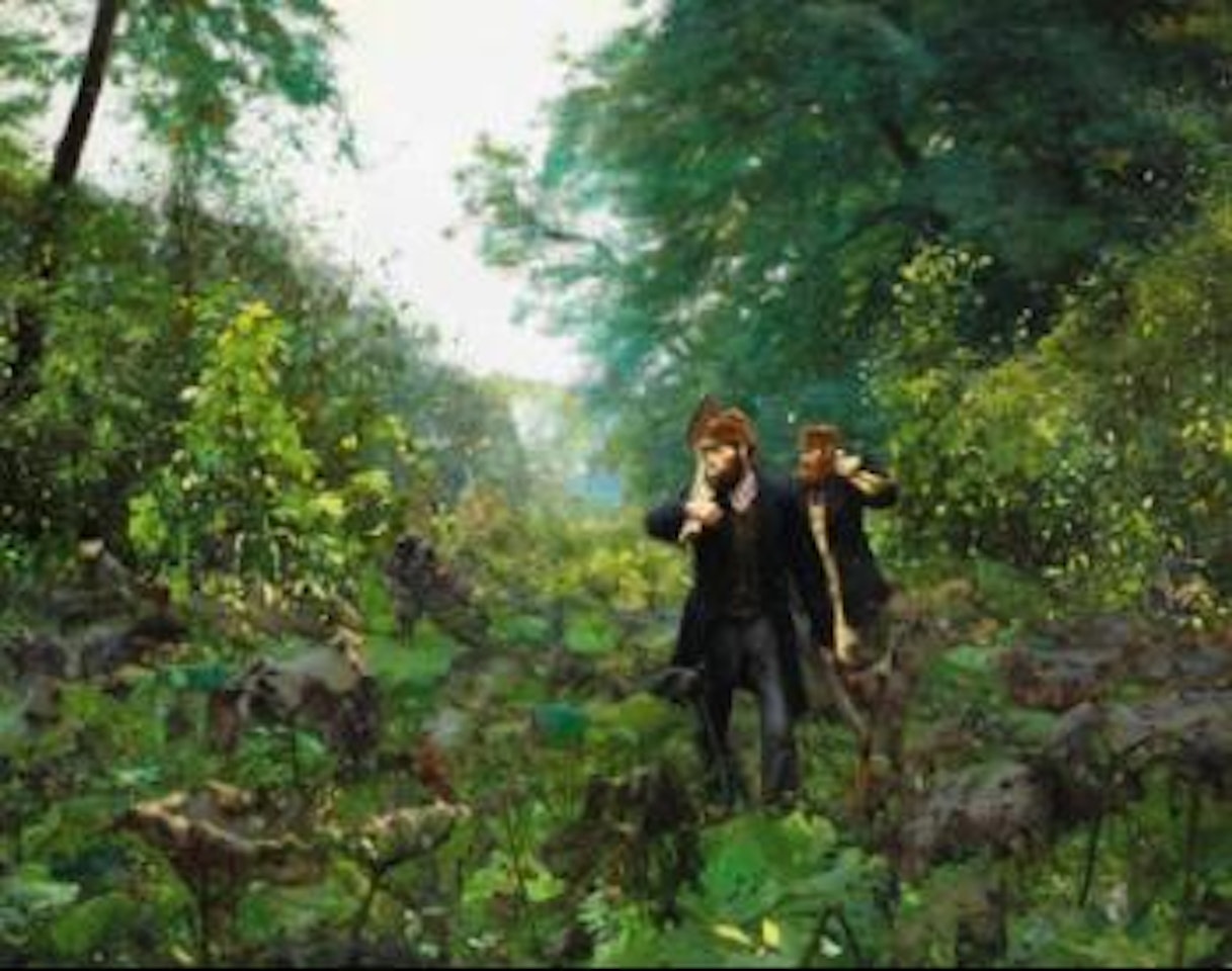 På forbudne veje - On forbidden roads by Hans Andersen Brendekilde