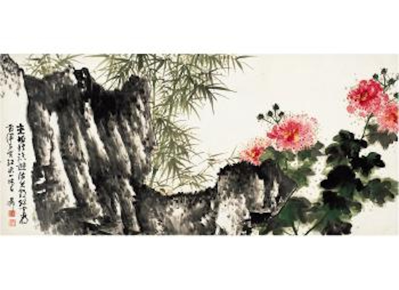 Peony in the spring by Xie Zhiliu