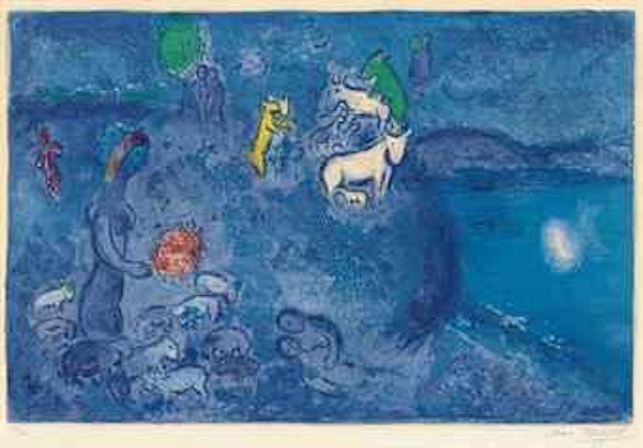 Le Printemps, from: Daphnis et Chloé (M. 335; cf. Cramer Books 46) by Marc Chagall