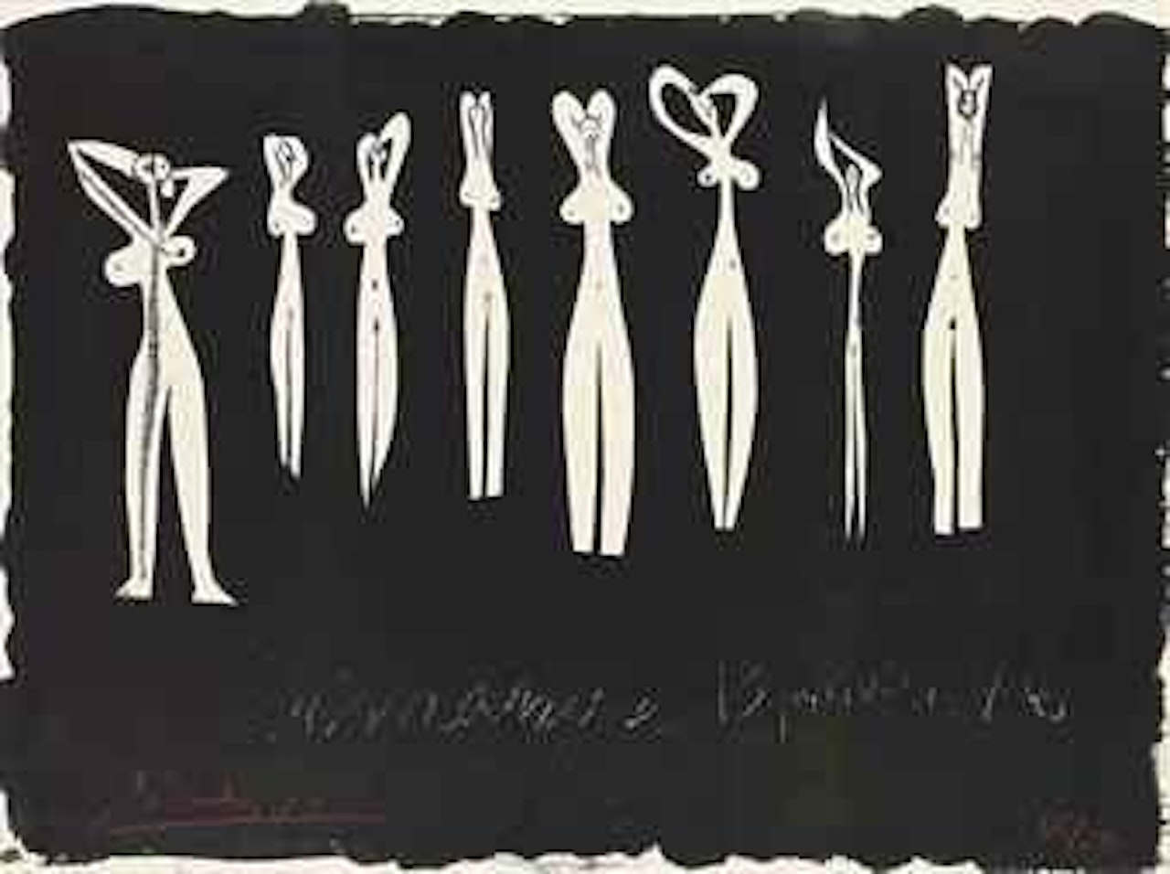 Huit Silhouettes (B. 388; M. 29) by Pablo Picasso